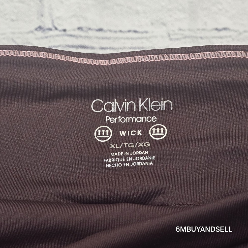 Calvin Klein Performance Womens XL Purple Colorblock Wicking Leggings PF8P9533 - Picture 11 of 11
